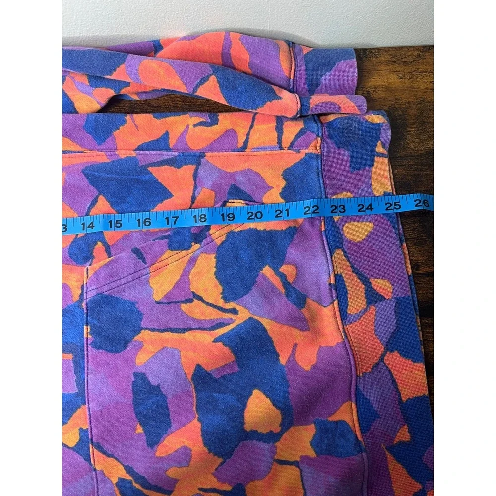 Nike Club Fleece Pullover Hoodie Sweatshirt Abstract Camo Purple Orange‎ Men's M
